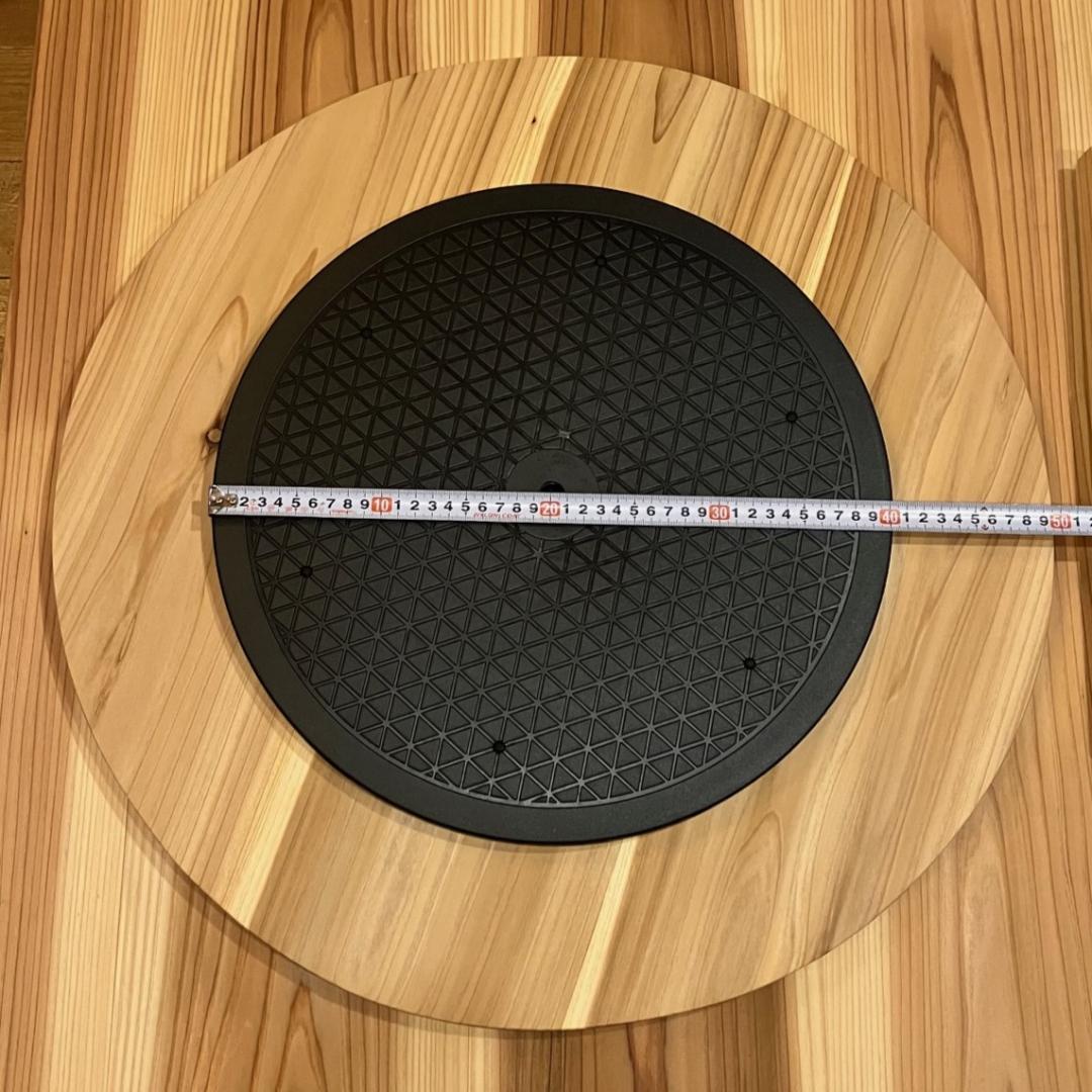 （60cm）木製ターンテーブル_33191　主に食卓用　回転テーブル中華テーブル