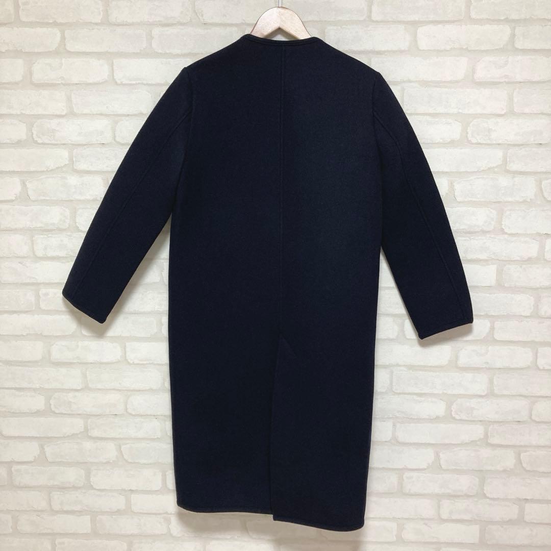 ロンハーマンノーカラーコートウールコート