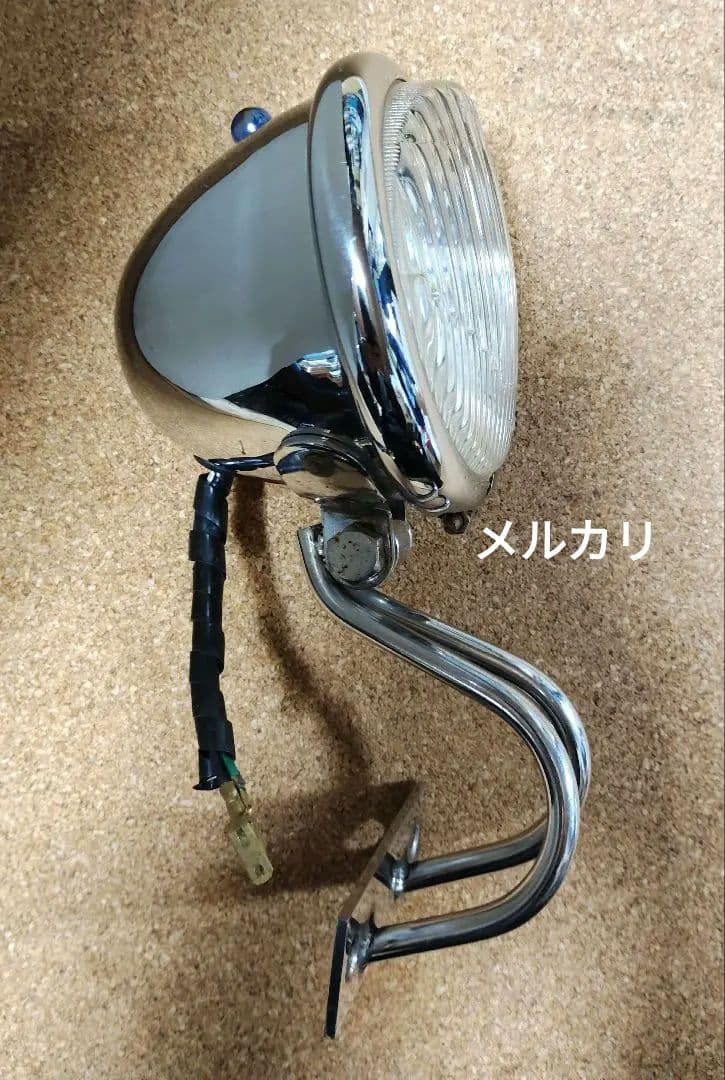当時物、ビンテージ尖りガラスレンズヘッドライトになります☆激レア