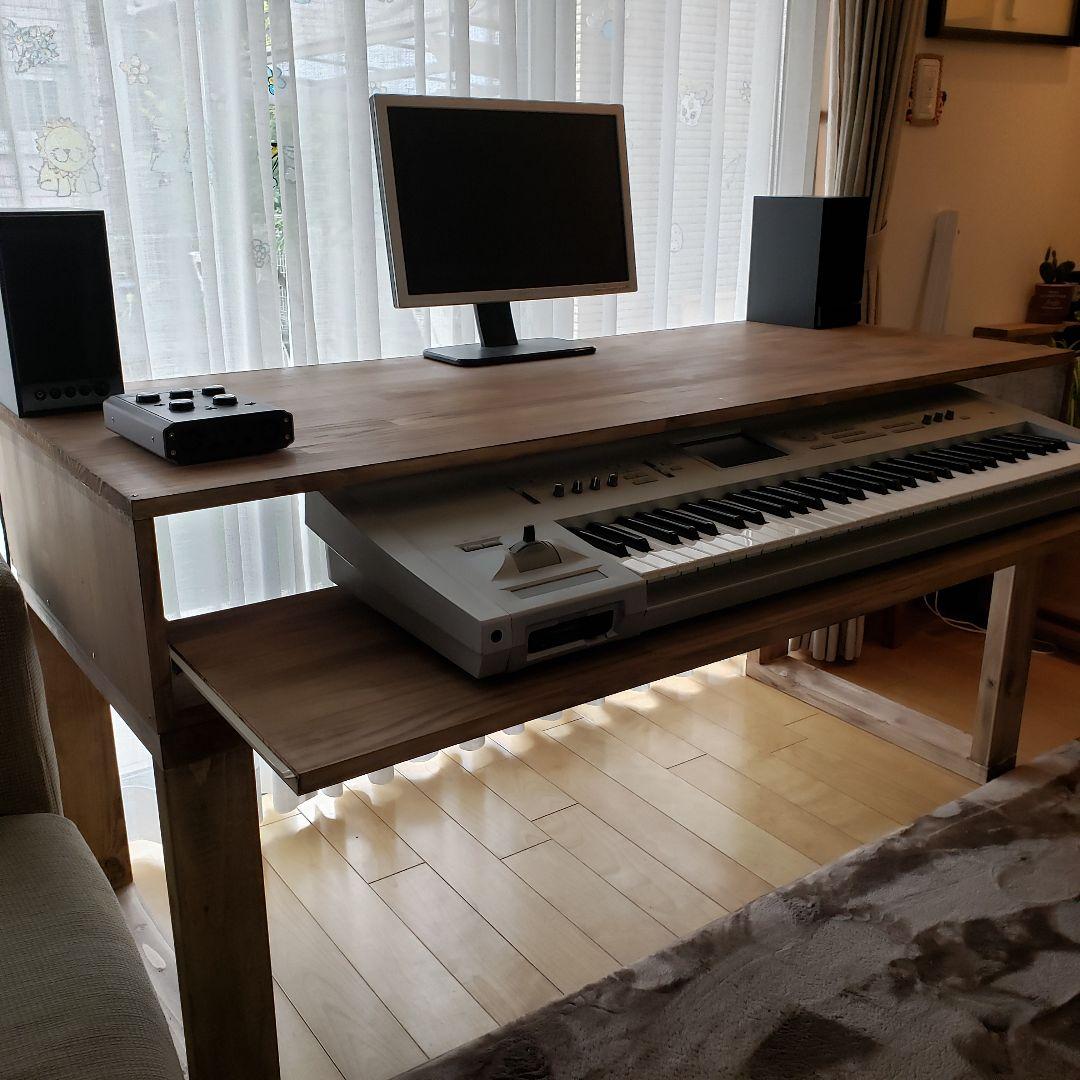 DTMデスク　S140-55(300)アンティーク　ウォールナット仕上げ　木製