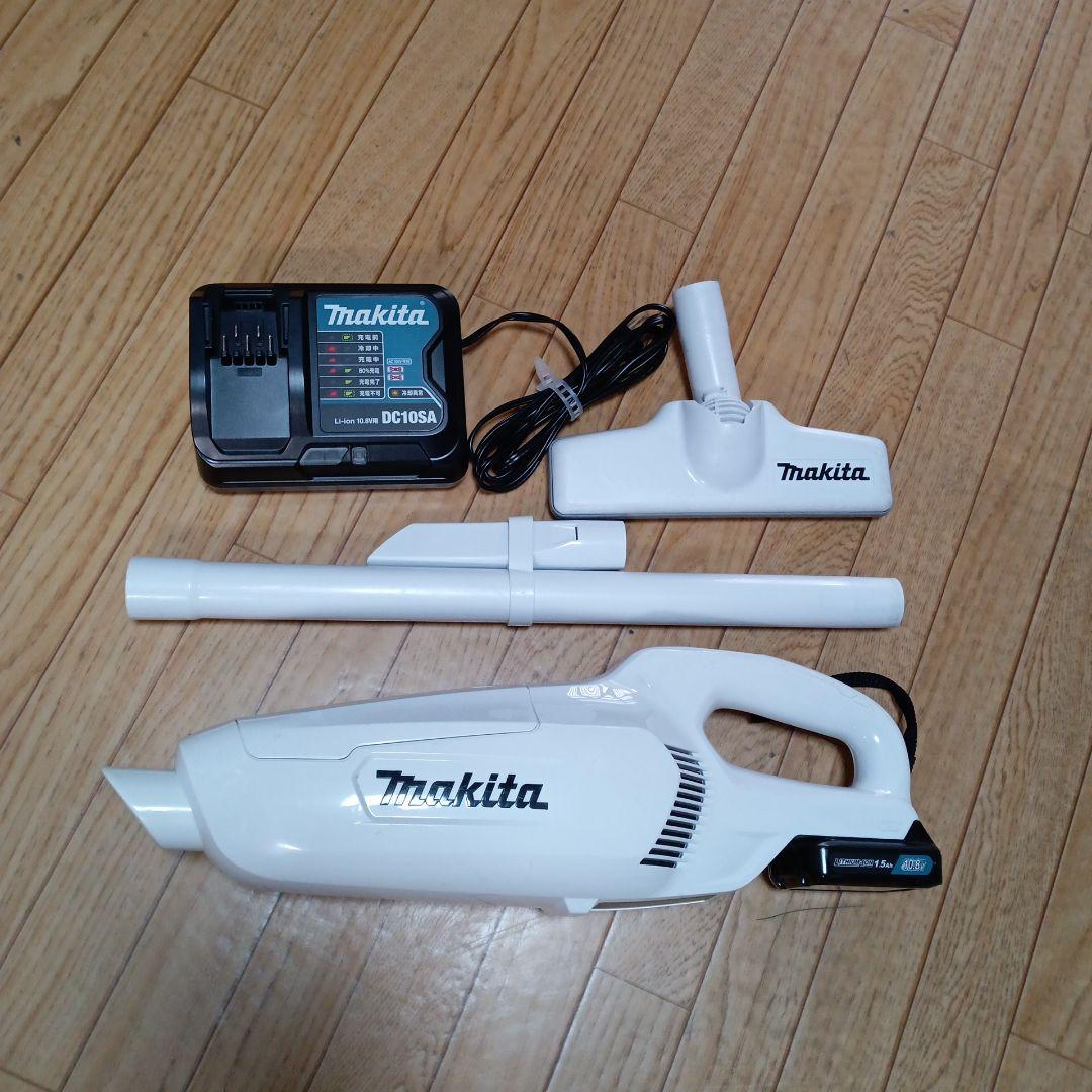 マキタ10.8V充電式クリーナCL107FD 純正バッテリー、充電器付 マキタ（makita） 充電式クリーナ CL107FDSHW コードレス バッテリ