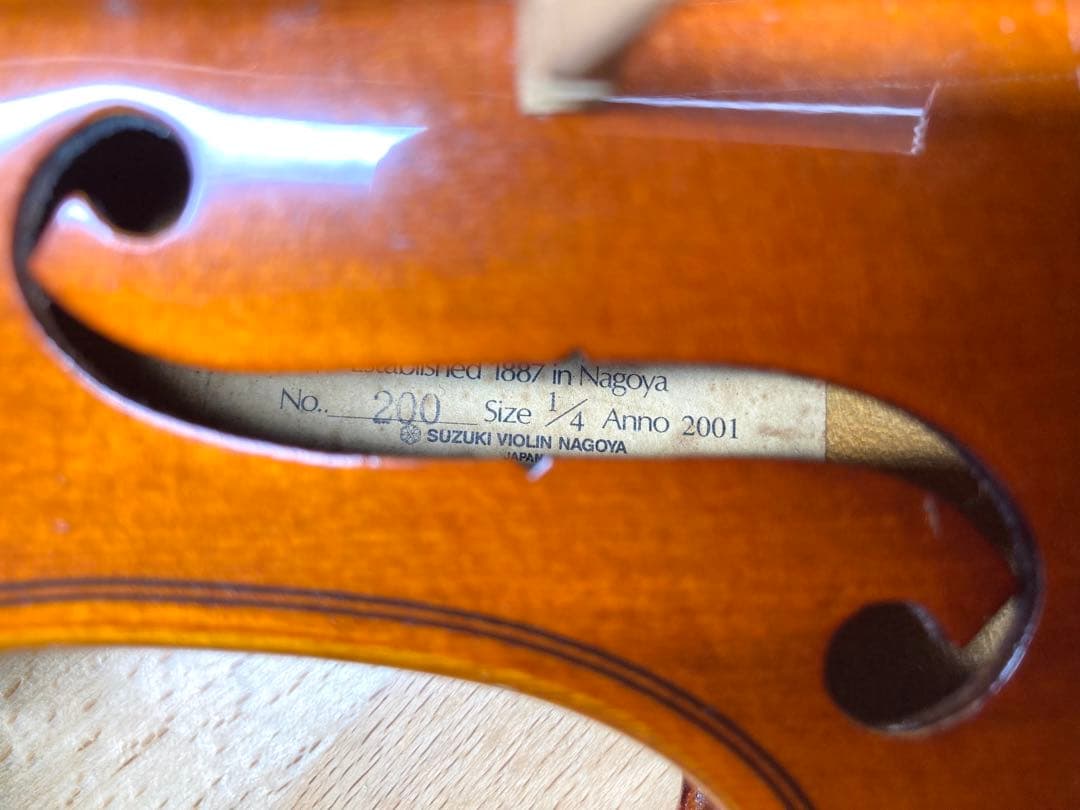 Suzuki No.200 1/4 バイオリン 2001年製