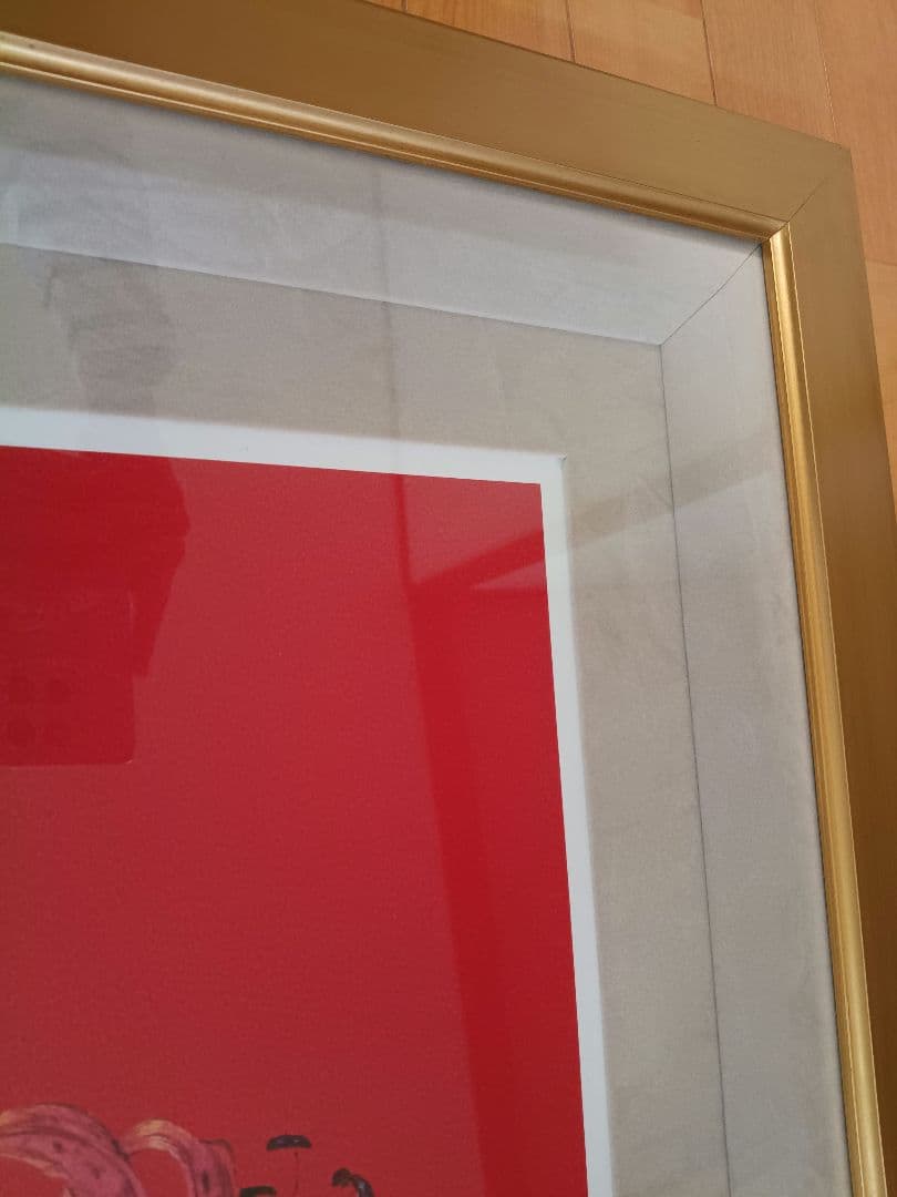 天野喜孝『紅い皇子』154/350 直筆サイン ミクスドメディア