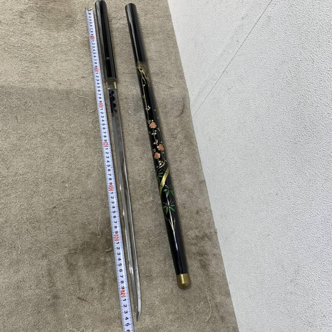 漆工芸可飾技法　仕込杖　模造刀　座頭市　XZ4083