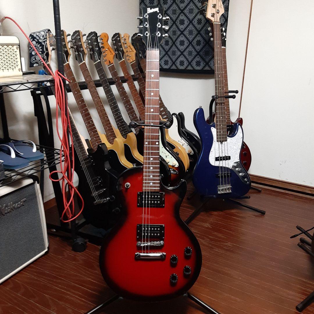 Burny ブラックレスポールタイプギターSLG50