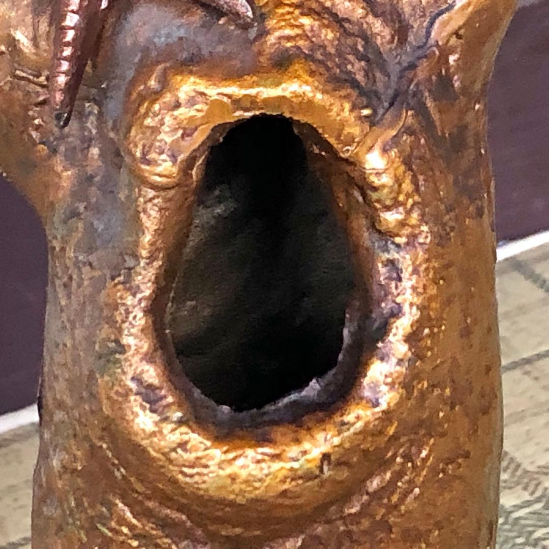 桐鳳凰　村田宏　鉄製　本体高さ65cm 本体重量約9.4kg