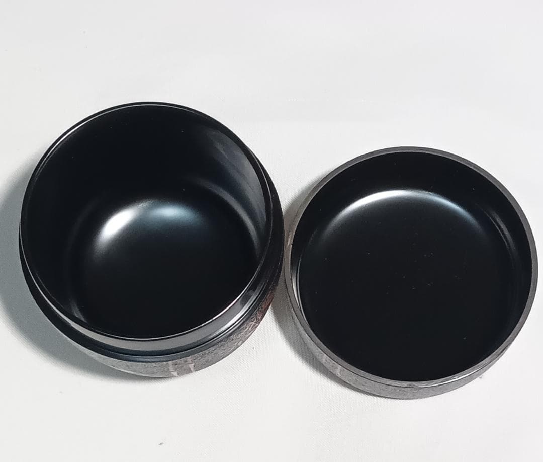 茶道具 加賀山中塗 蒔絵師 高橋峯房作 乾漆造朱竹蒔絵利休棗 超美品