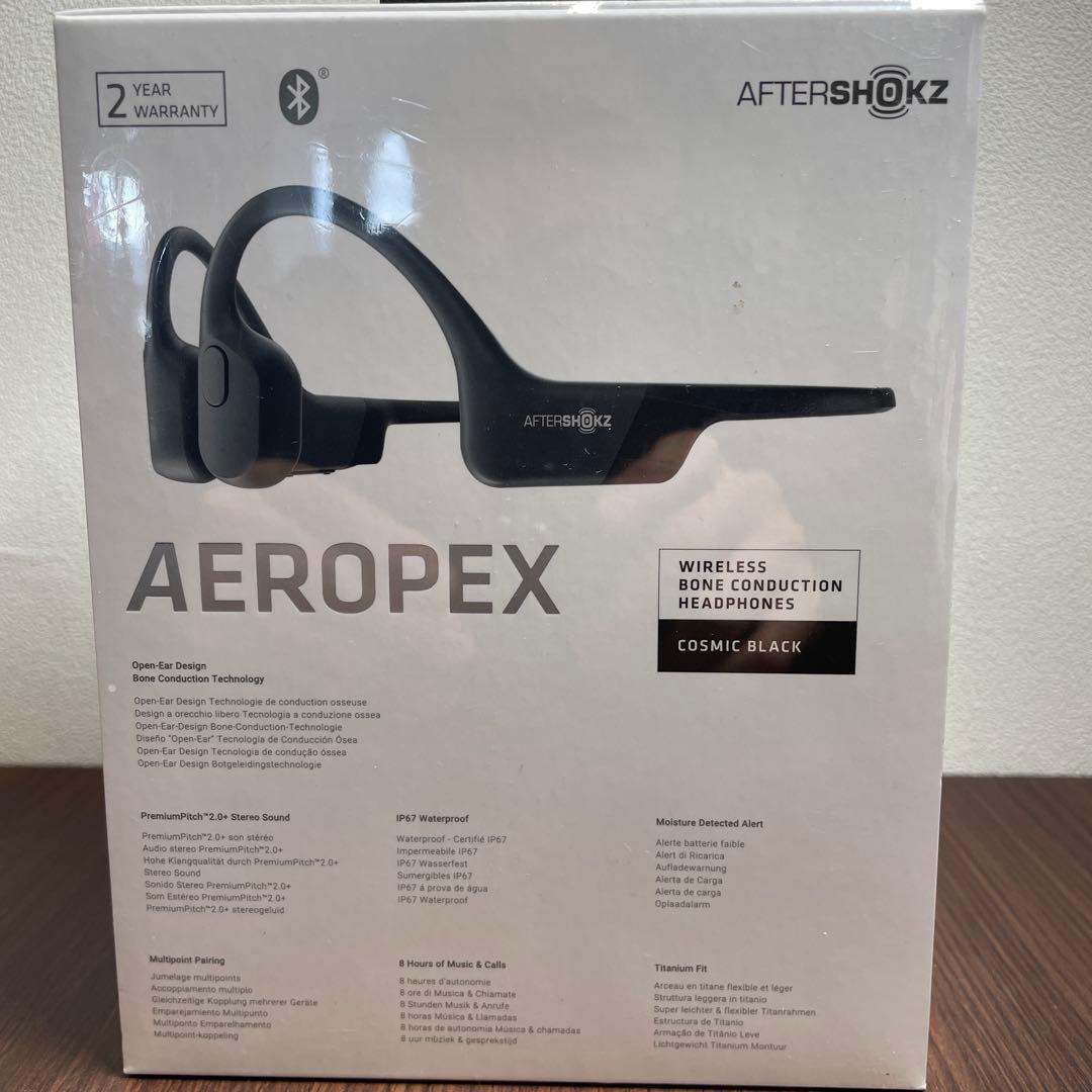 AFTERSHOKZ AEROPEX 骨伝導イヤホン COSMIC BLACK - メルカリ