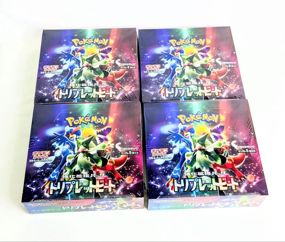 新品・未開封 ポケモンカードゲーム トリプレットビート 4BOX