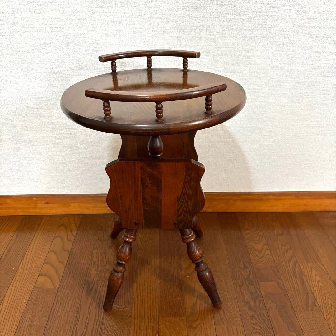 良品】飛騨産業 サイドテーブル ティーテーブル ヴィンテージ