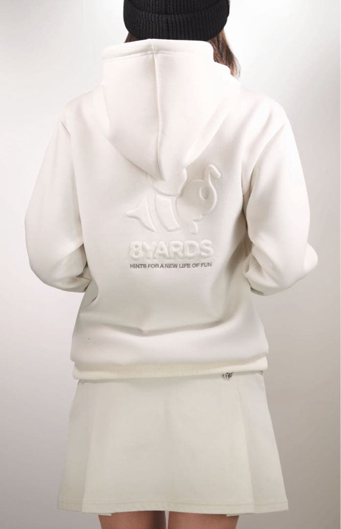 8YARDS 8ヤーズ ホワイト パーカー Laidback Hoodie 4G