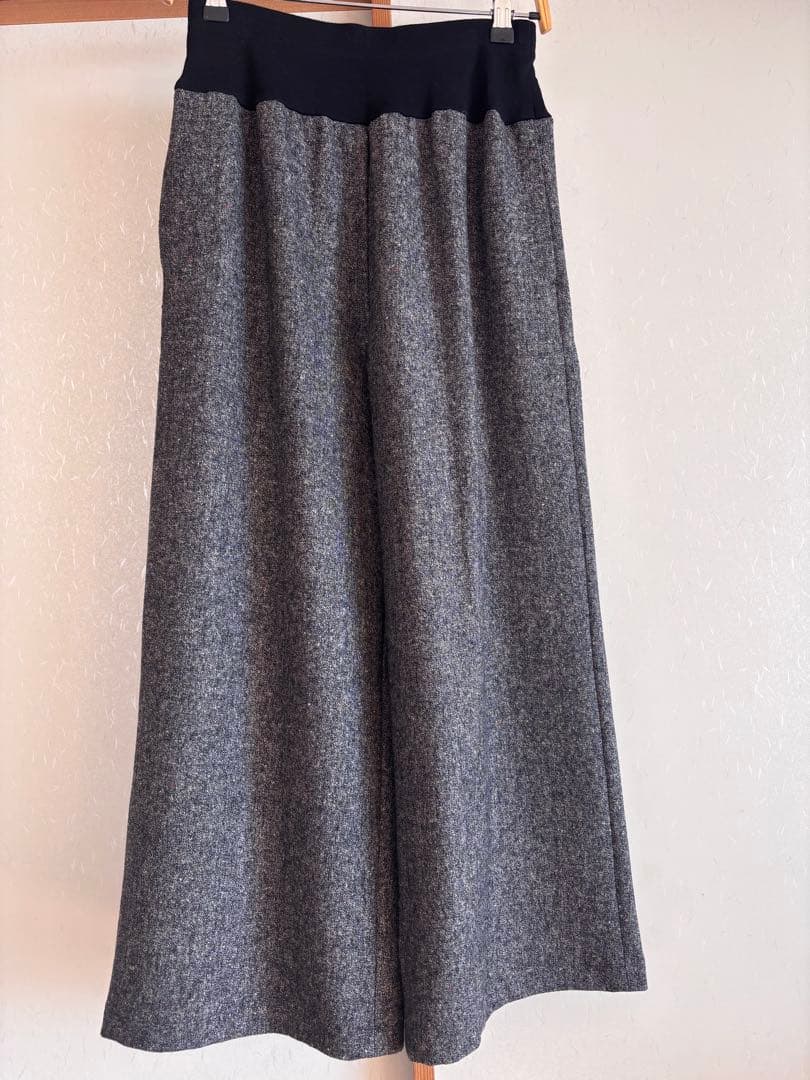 未使用近　ビアズリー ウエストリブネップツイードパンツ 1号　ブラック セール】ウエストリブネップツイードパンツ（その他パンツ