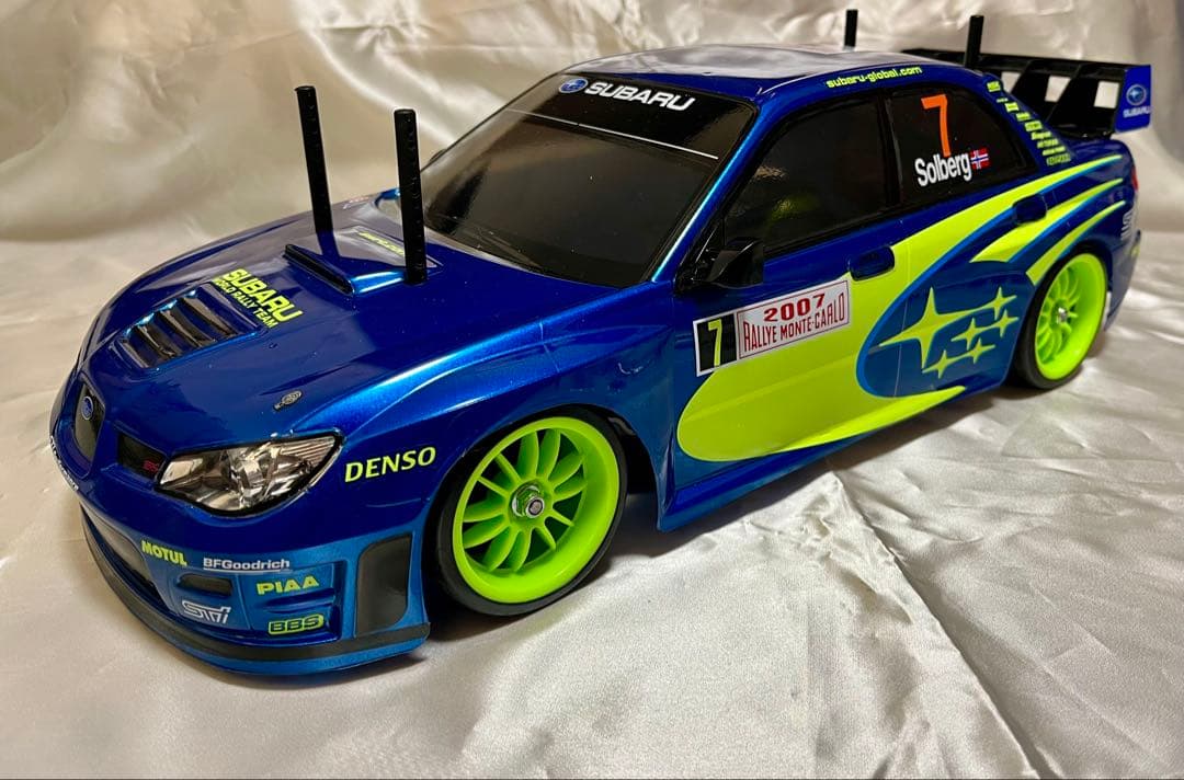 ボディー＆シャシー（タミヤ TT02）インプレッサ ペター・ソルベルグ