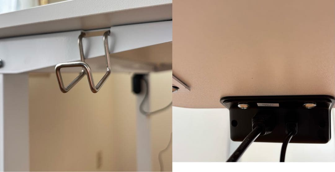 SALE中 電動昇降デスク 白 幅100 奥行60cm 匿名配送 73-118