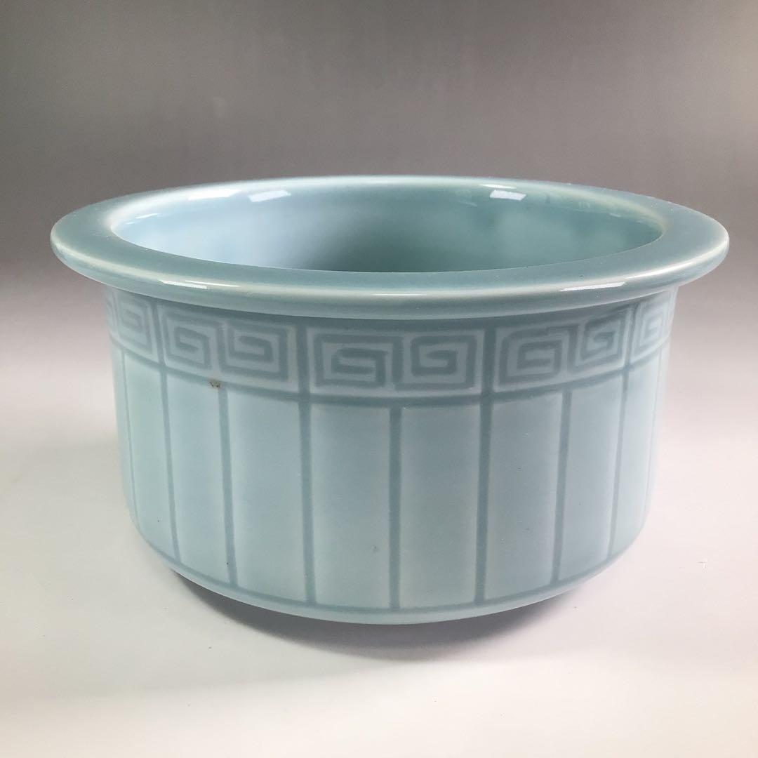 R381 皆具 『加藤鍇次郎造』『青磁皆具』 共箱 茶道具