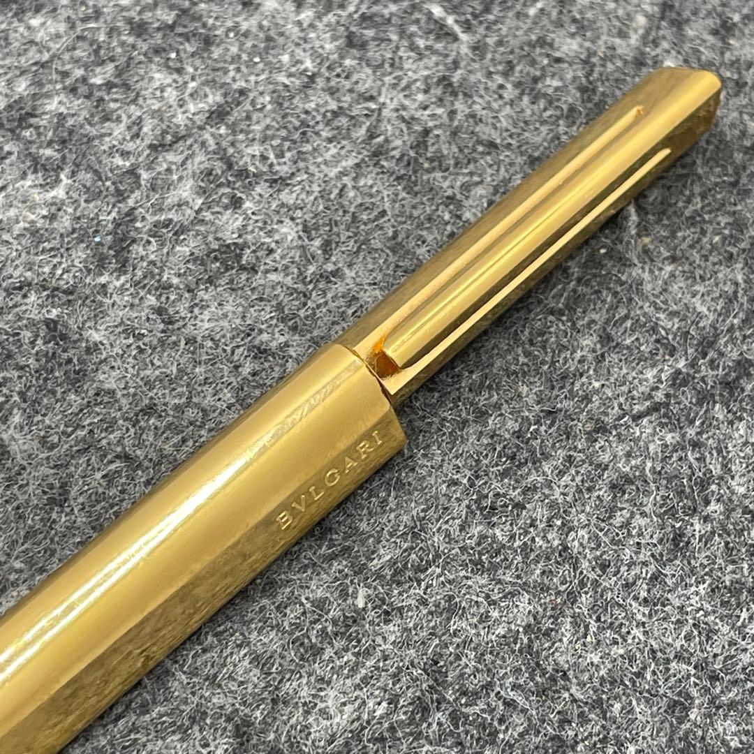 PE783□ブルガリ ツイスト式ボールペン エキセントリック ゴールド