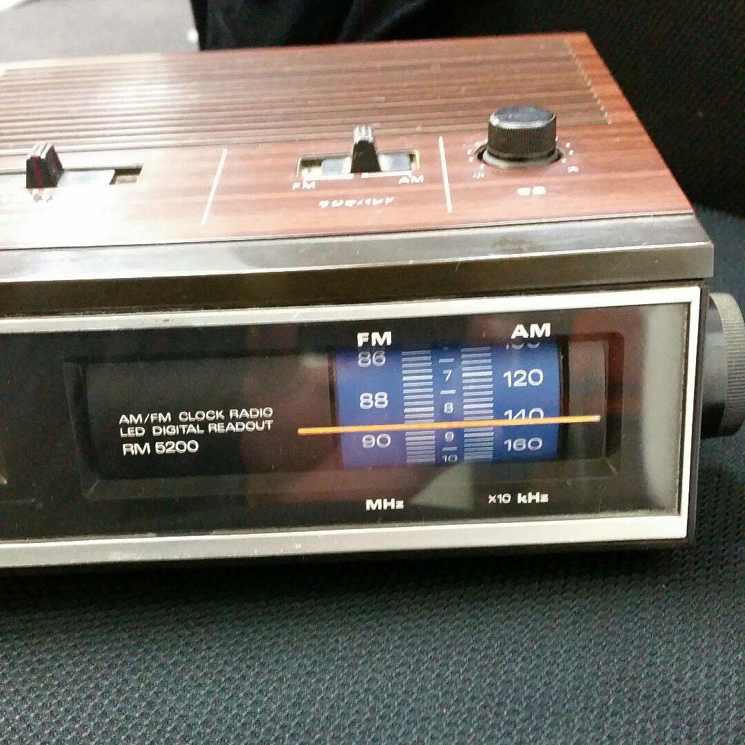 SANYO サンヨー ラジオ付きデジタル時計 RMー5200 レトロ