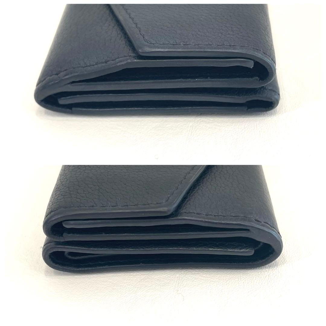 ルイヴィトン ポルトフォイユロックミニ　コンパクト財布　黒　正規品　本物