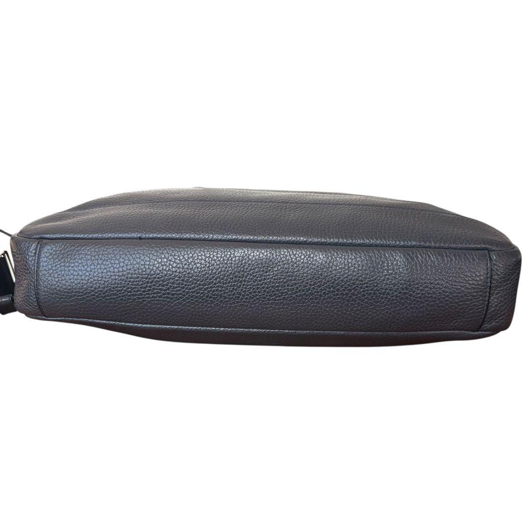 極美品✨COACH シボ革 ビジネスバッグ レザー A4可 ブラック