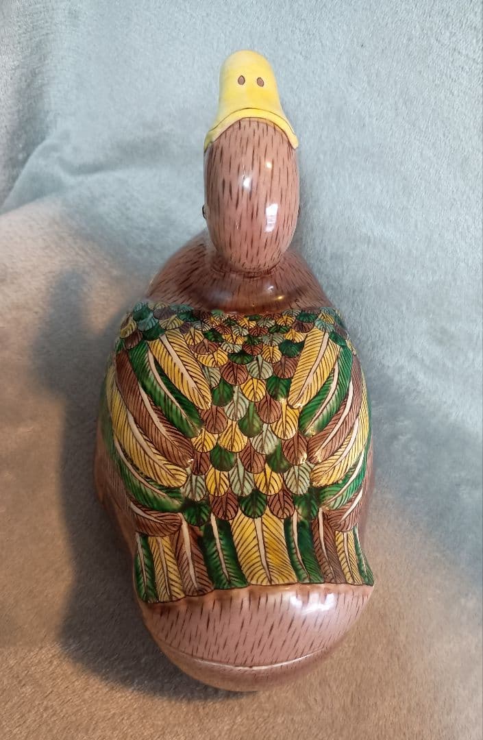 鴨型アンテークチューリン チューリン スープ入れ容器