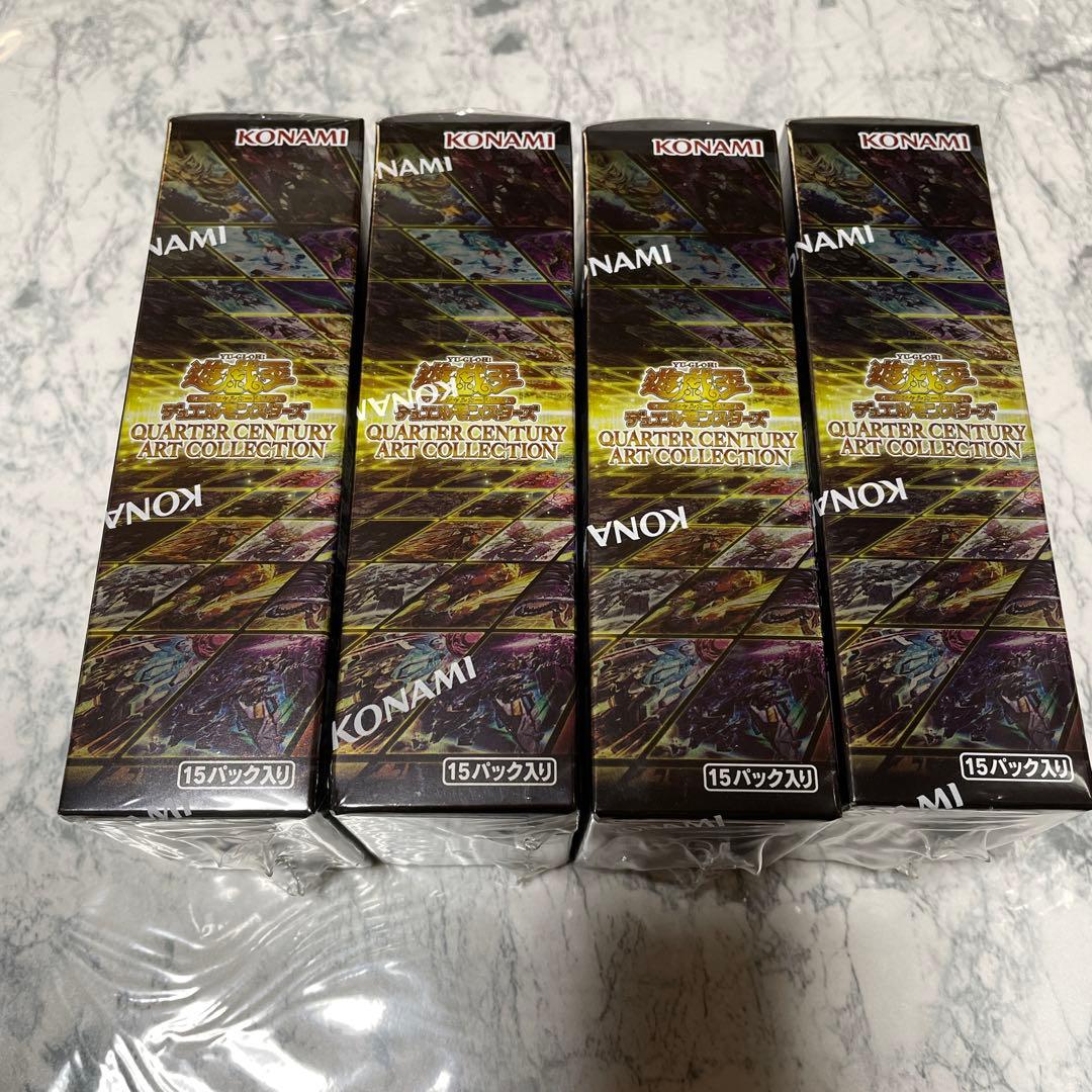 遊戯王　クォーターセンチュリーアートコレクション　4BOX アートコレクション