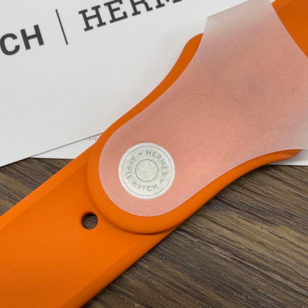 2718 Apple Watch エルメス　オレンジ　スポーツバンド　シリコン
