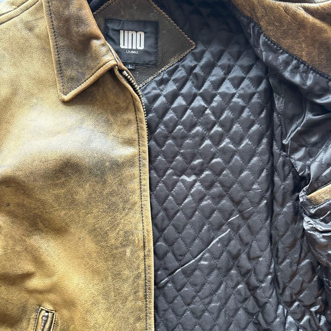 90s uno leather jacket