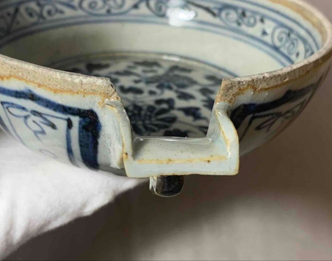 中国 染付花の絵片口 f2250905の通販はau PAY マーケット - 輸入雑貨の