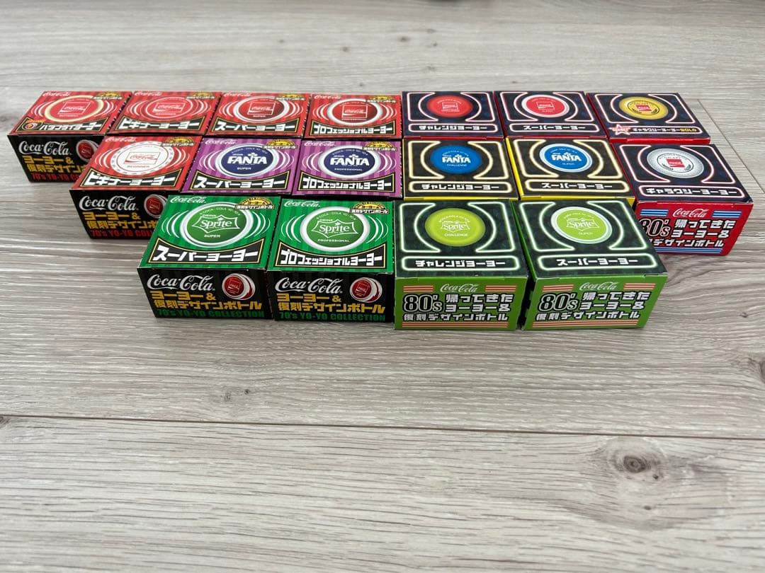 【新品未使用】コカ・コーラ 復刻版ヨーヨー 70年代 80年代コンプセット