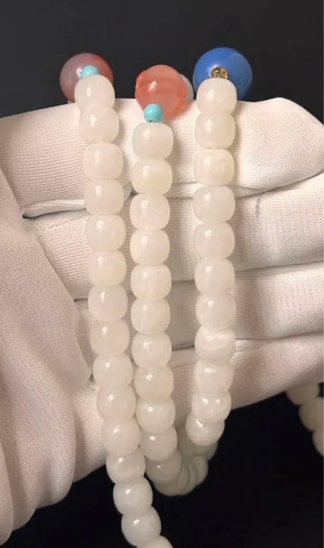 天然 和田玉白玉ネックレス 古美術品【#YS0060】の通販｜elegannews.com