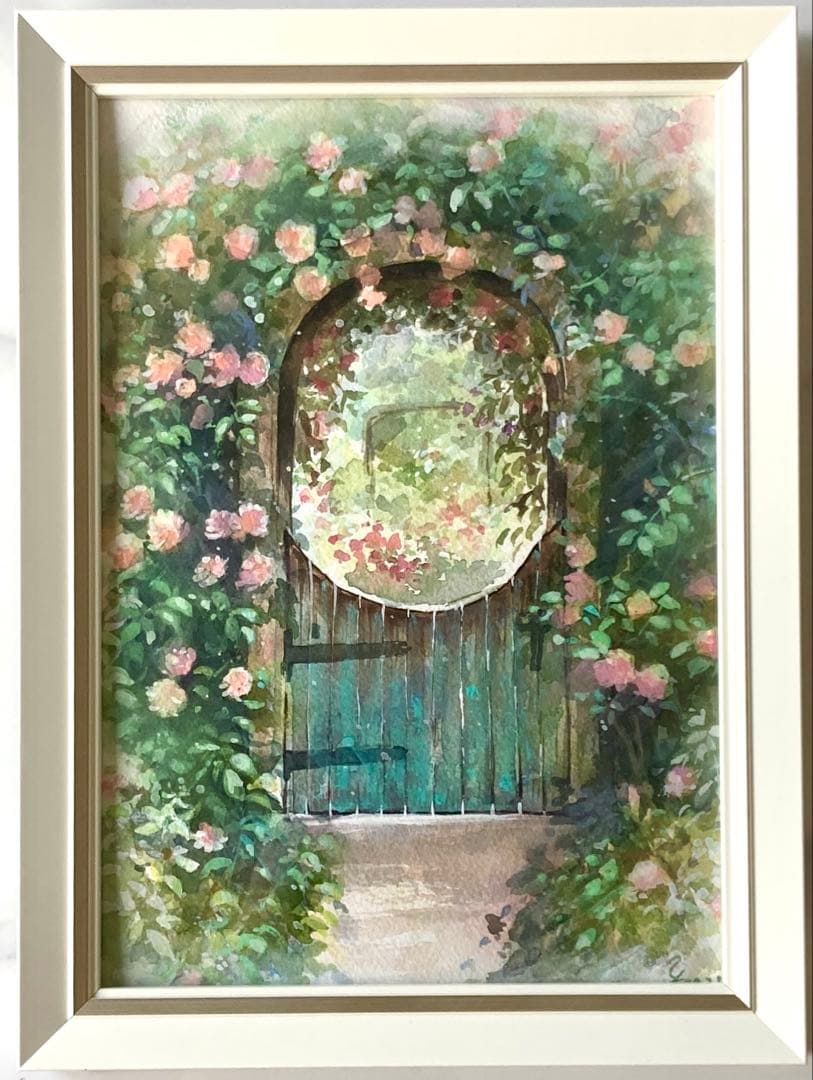 水彩画 原画 楽園