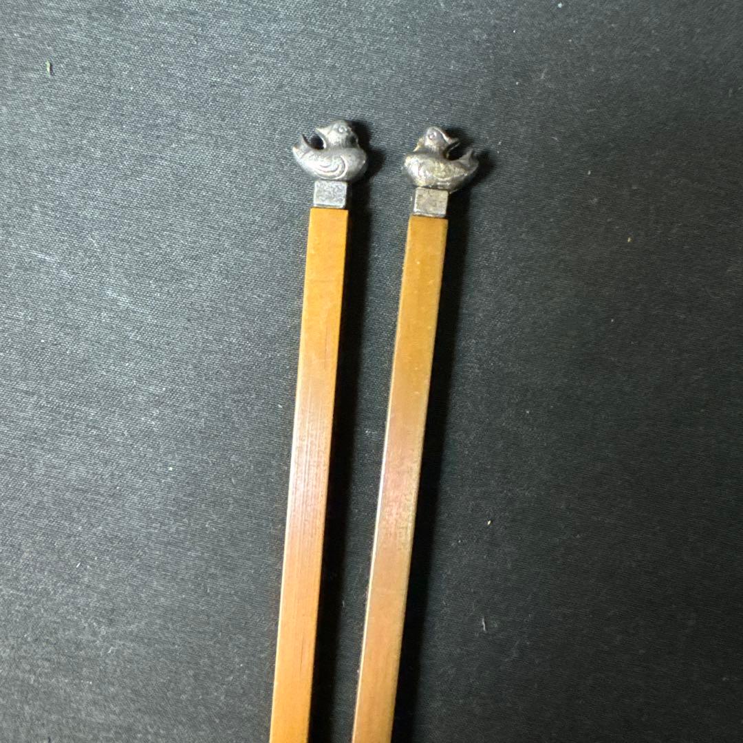 H81 送料無料 火箸 鳥頭 炉用 茶道 茶道具 銅器 金属工芸 - メルカリ