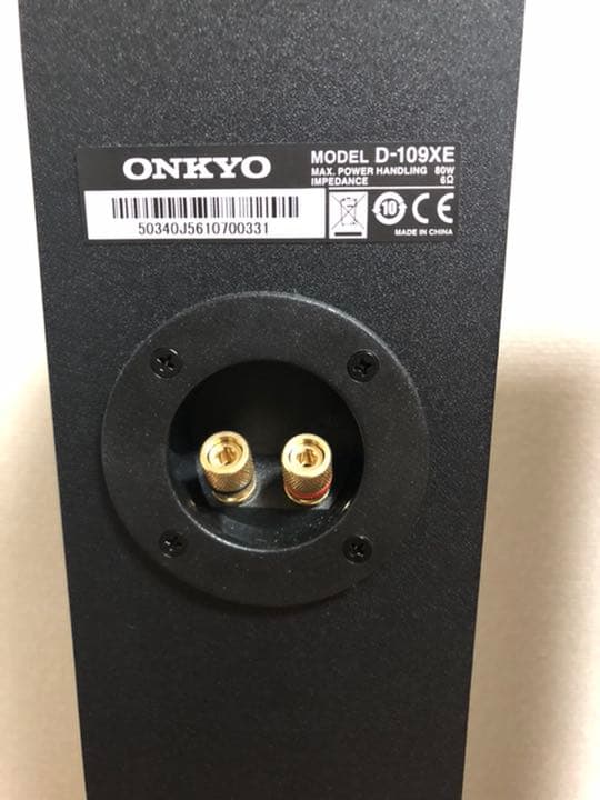 ONKYO オンキョー トールボーイスピーカー D109E ブラック 2台セット