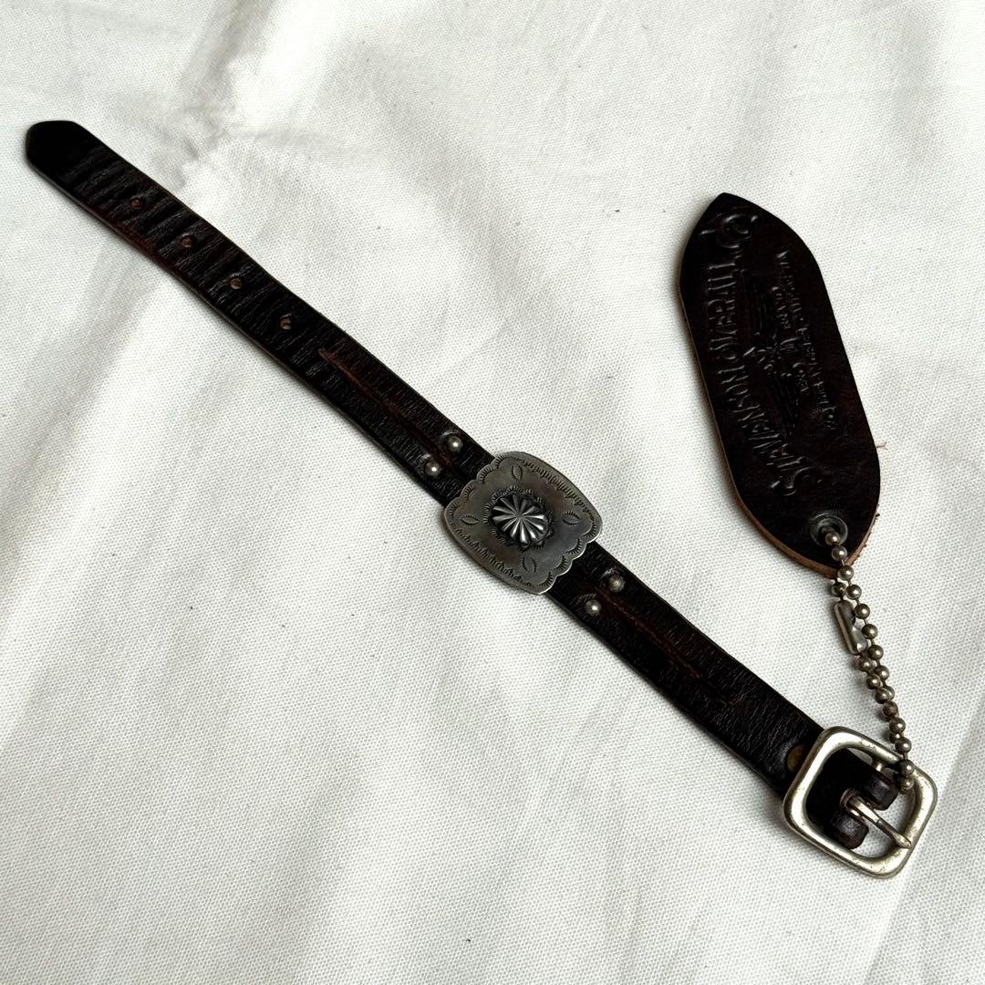 未使用 アルソマーズ ×スティーブンソンオーバーオール レザーブレス 革 HTC