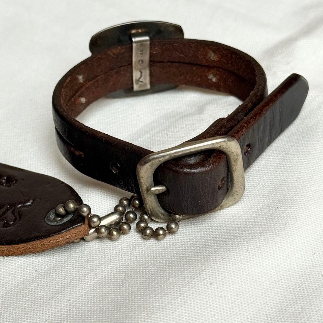 未使用 アルソマーズ ×スティーブンソンオーバーオール レザーブレス 革 HTC