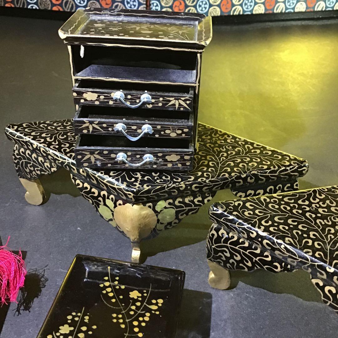 大名金蒔絵雛道具7点　江戸時代　　　B I