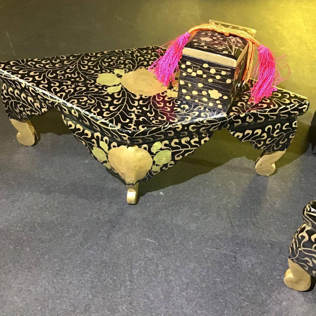 大名金蒔絵雛道具7点　江戸時代　　　B I