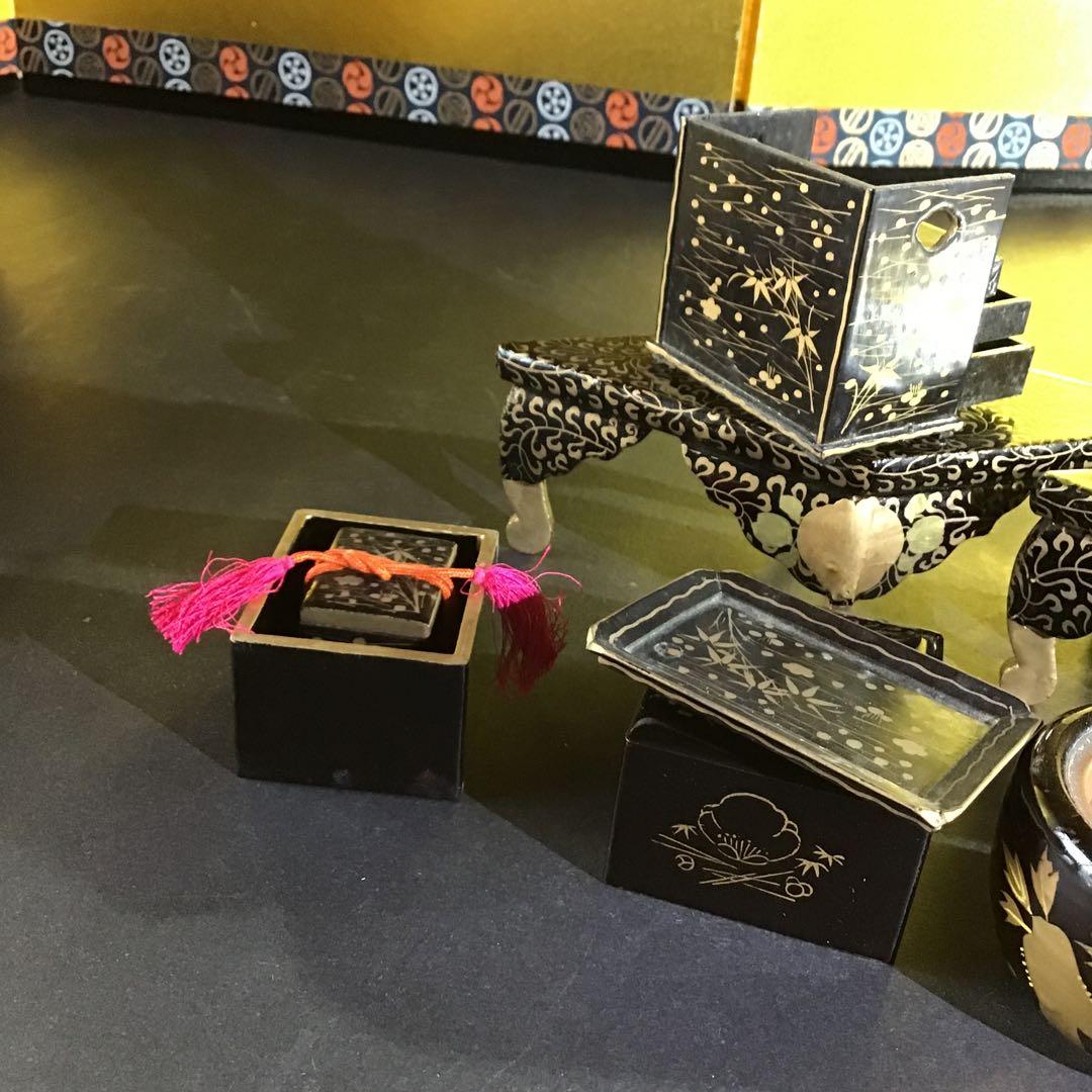 大名金蒔絵雛道具7点　江戸時代　　　B I