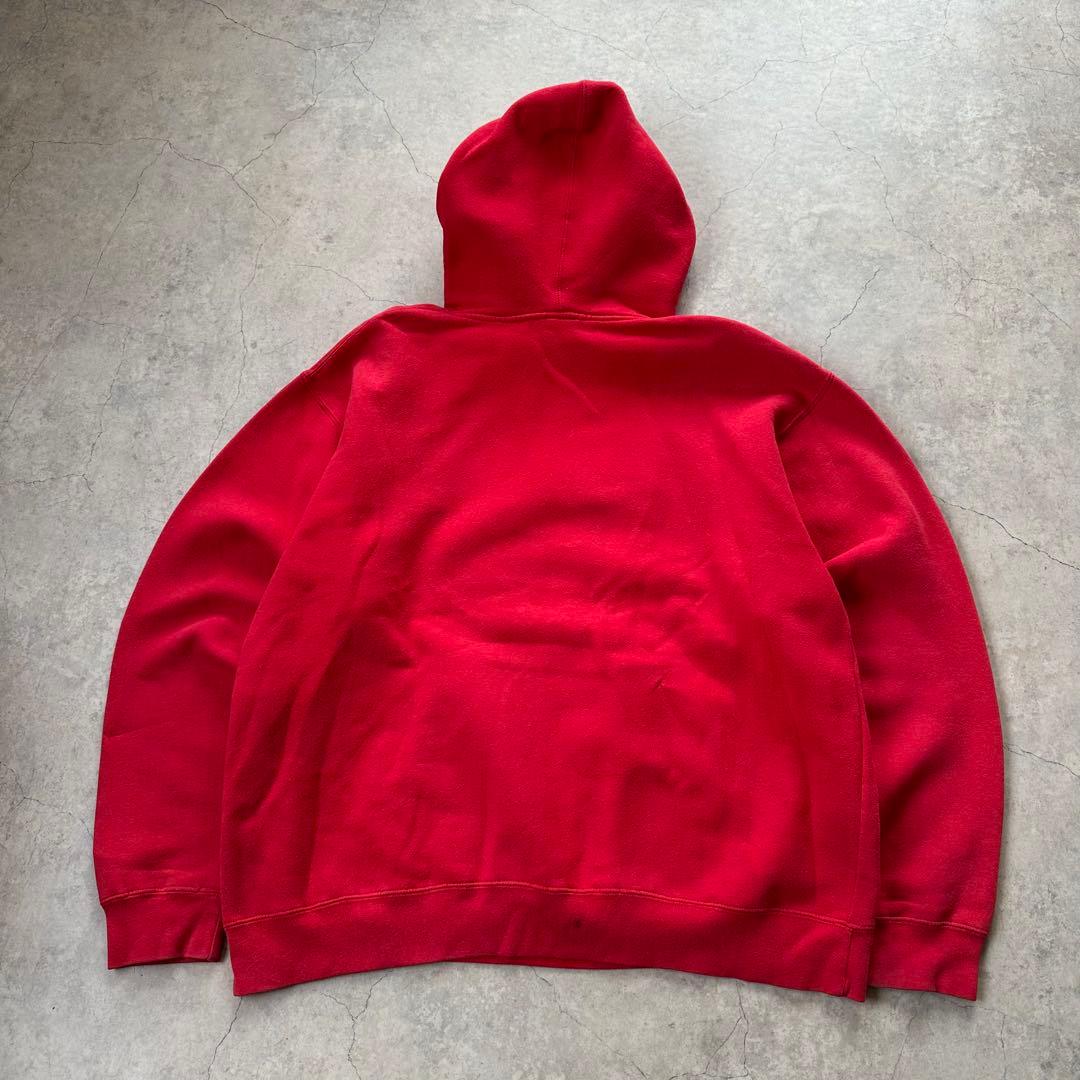 OLD STUSSY ステューシー パーカー デカロゴ 赤