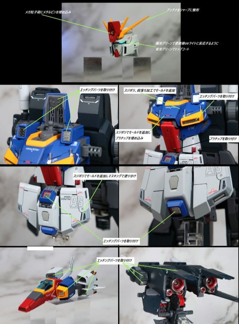 MG　ZZガンダム Ver.ka　改修全塗装完成品