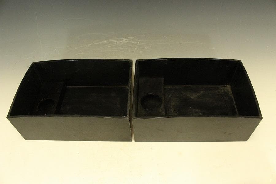 茶道具 六角 青磁 火入 煙草盆 一対 江戸末期-明治(A258)の通販はau