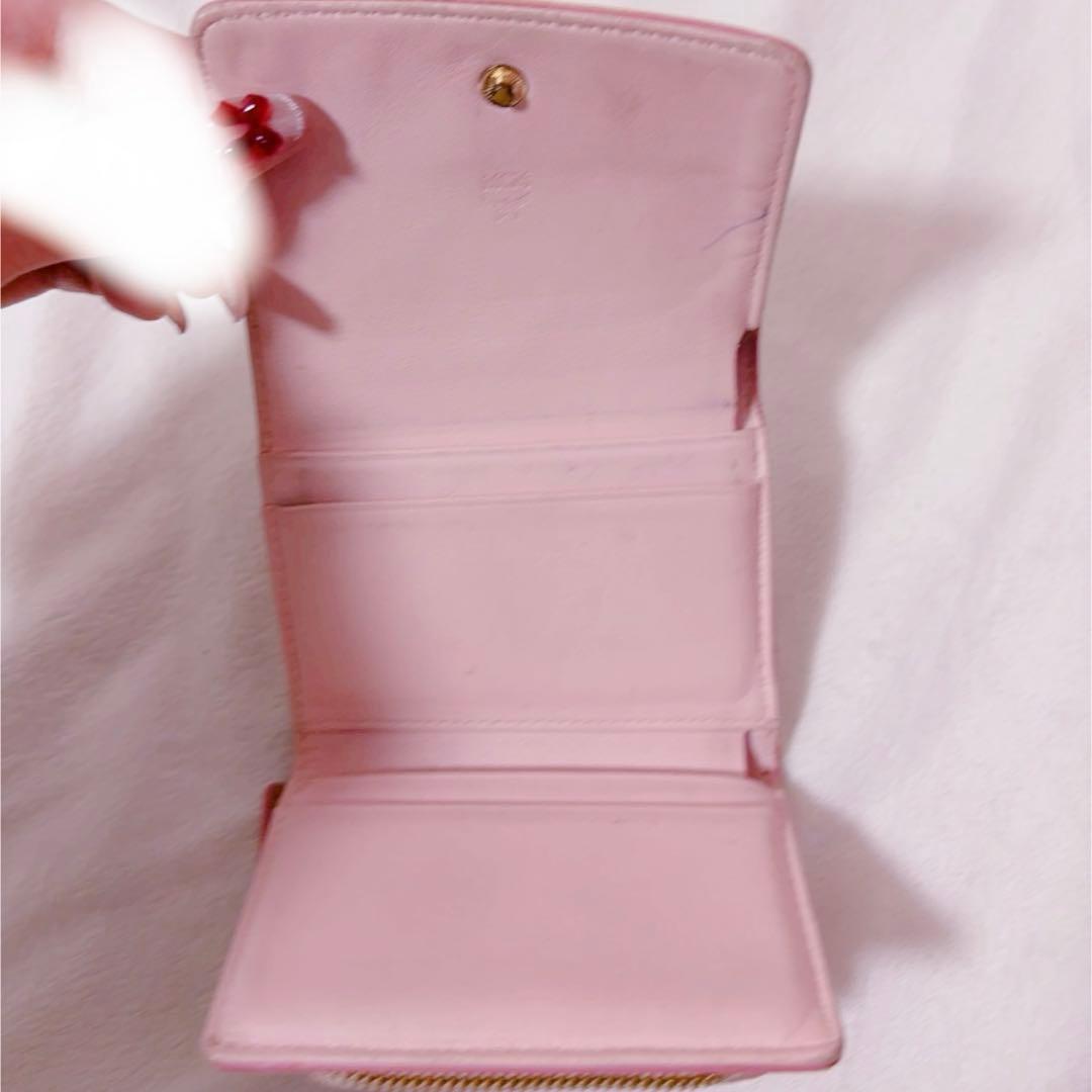 ♡ MCM ウォレット カードケース三つ折り財布 パウダーピンク