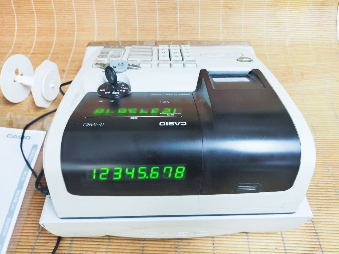 カシオレジスターTE-M80中古品人気機種感熱紙送料無料630037