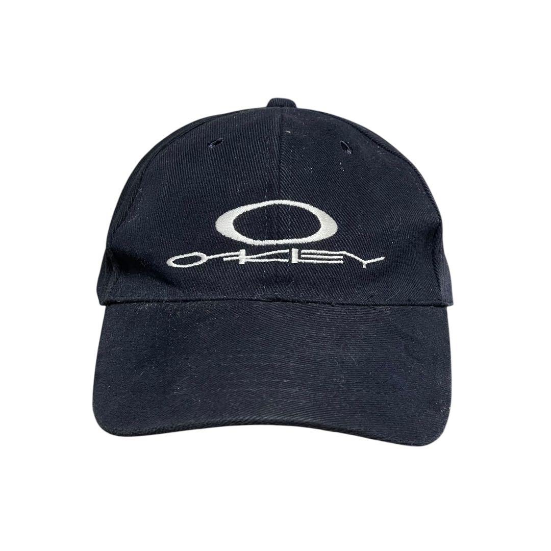 90s OAKLEY Logo Cap オークリー キャップ 黒