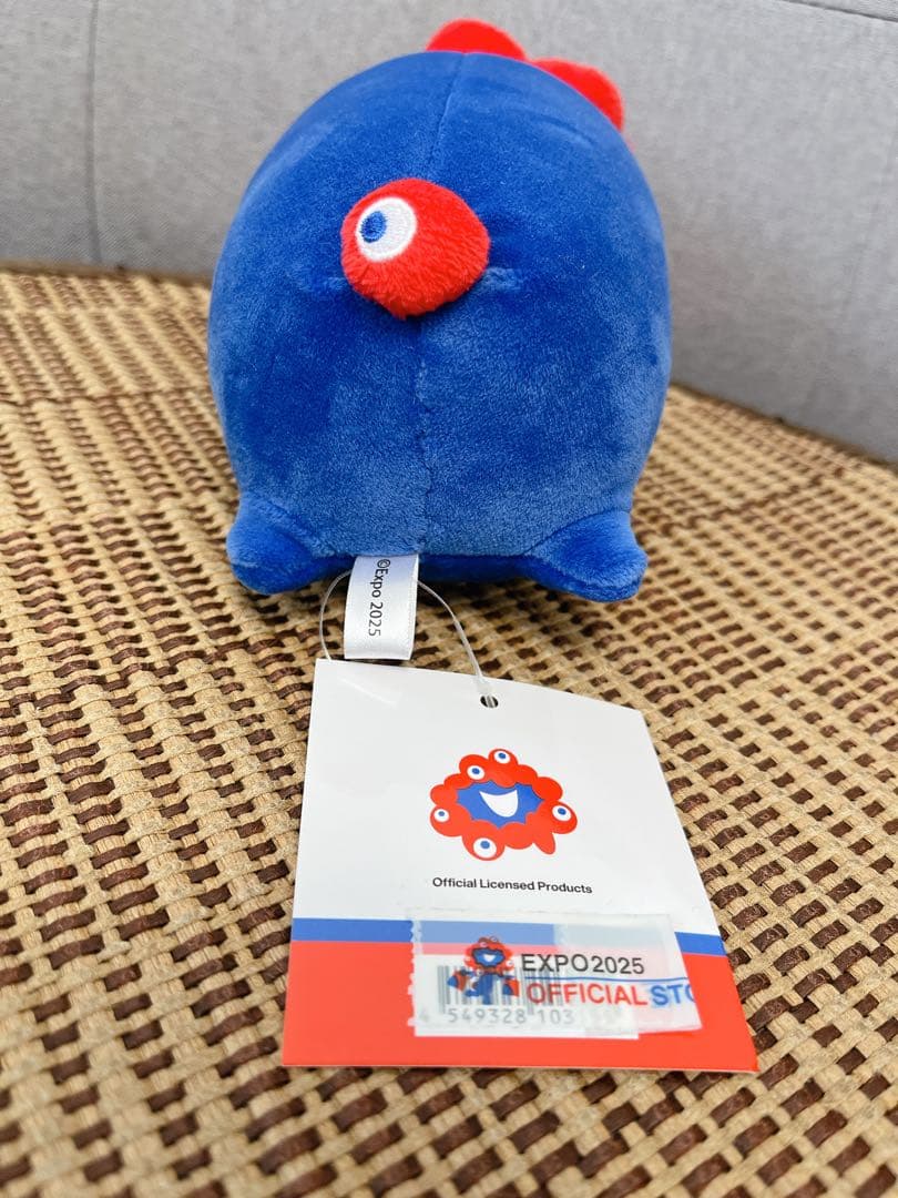 【新品未使用】大阪関西万博 ミャクミャクお手玉風ぬいぐるみS & もっちり横