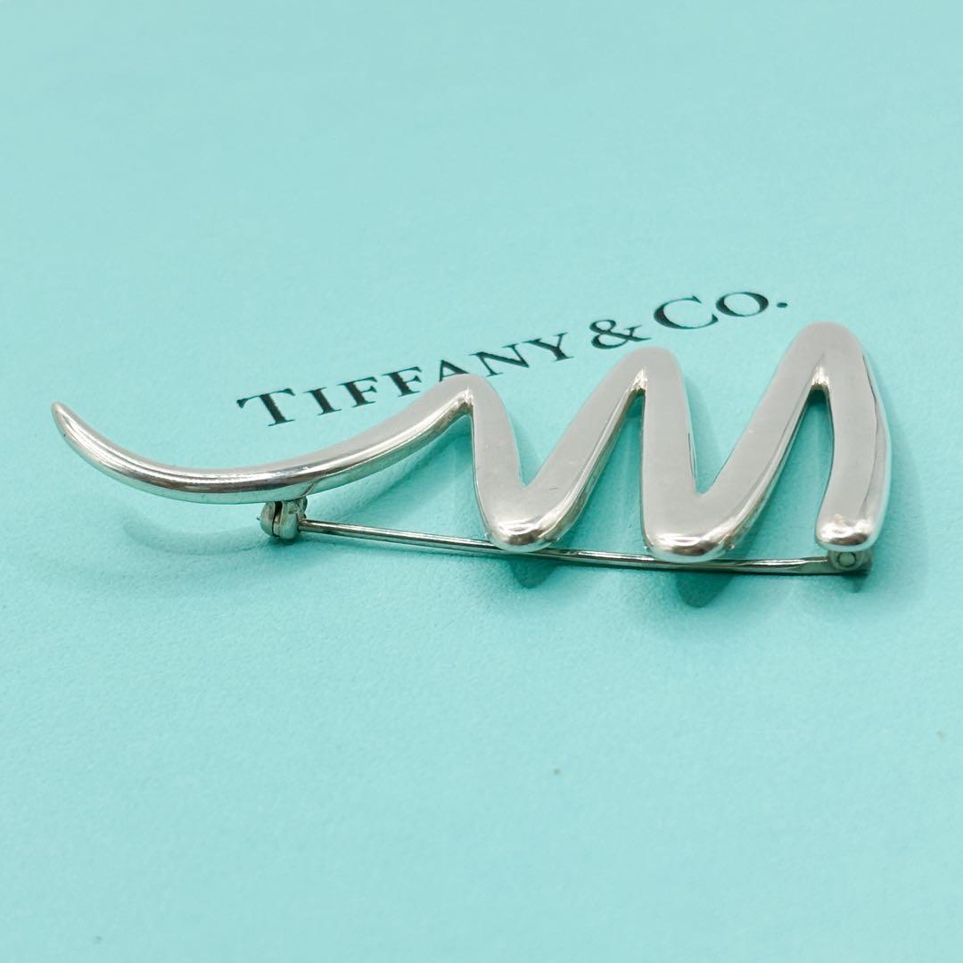 美品 稀少 ラージサイズ☆ ティファニー スクリブル ブローチ SV925