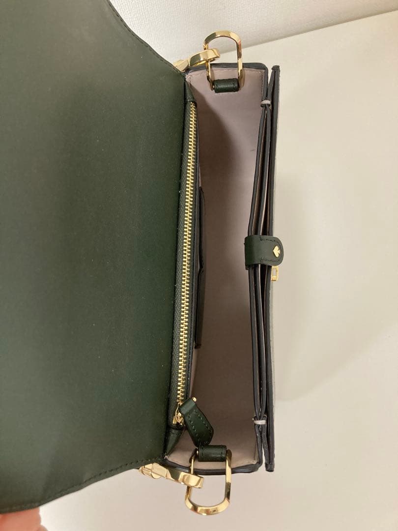 kate spade ダークグリーン ショルダーバッグ
