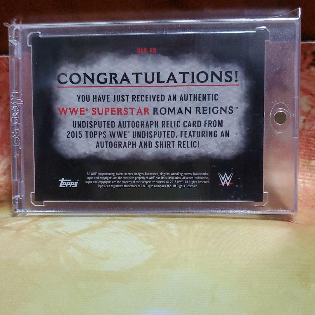 ロマンレインズサイン&レリックカード44/50 TOPPS WWE