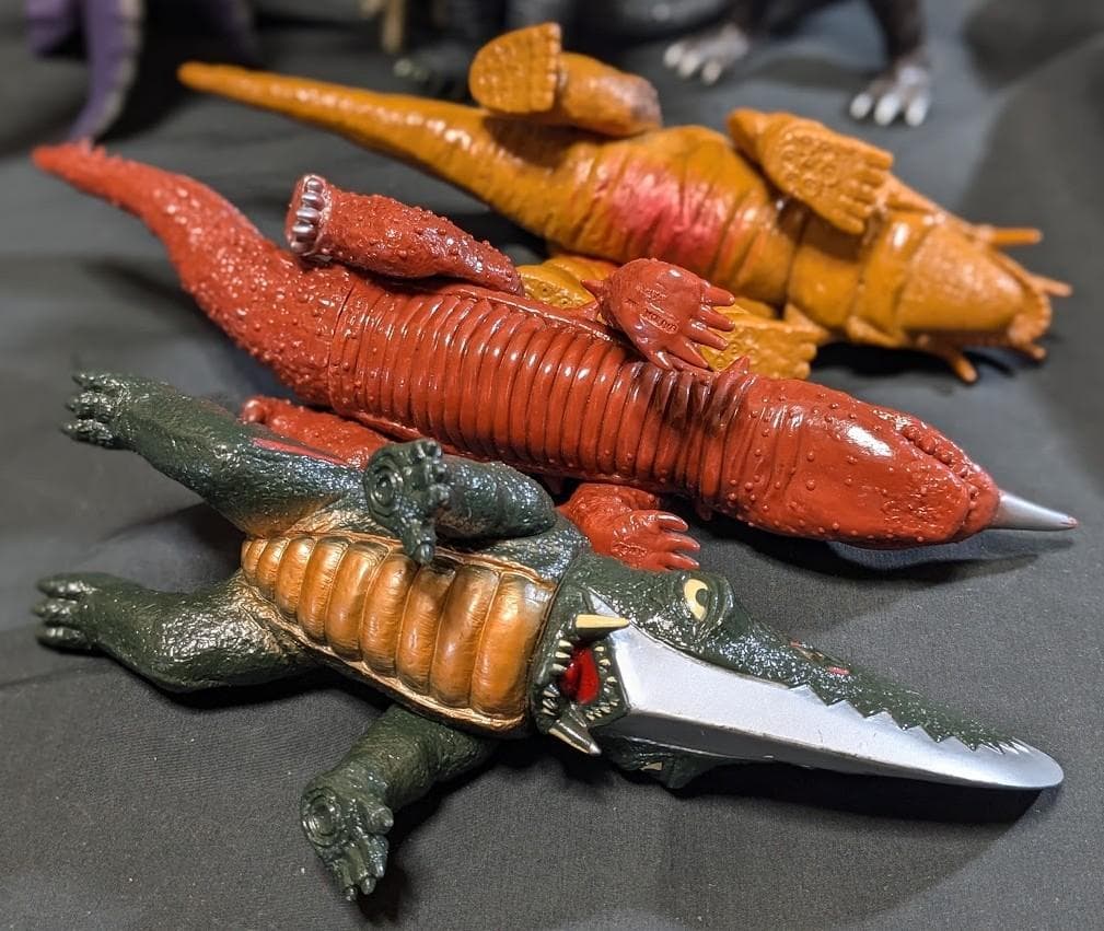 昭和ガメラ＆登場怪獣（バンダイ）ソフビフィギュア・コンプリート7体