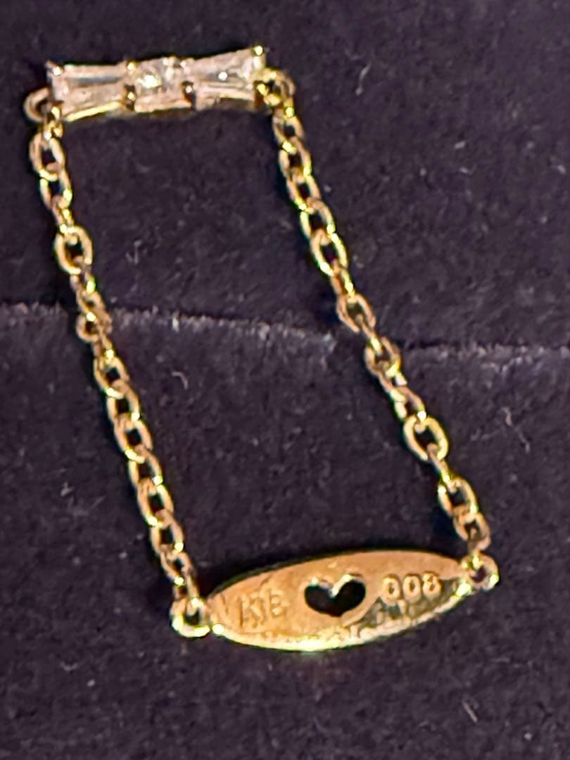 アーカー　AHKAH 18金　チェーンリング　ダイヤモンド　タイリング　リボン